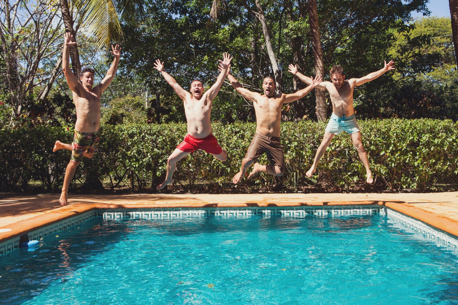 Boys getting ready for the wedding. Costa Rica