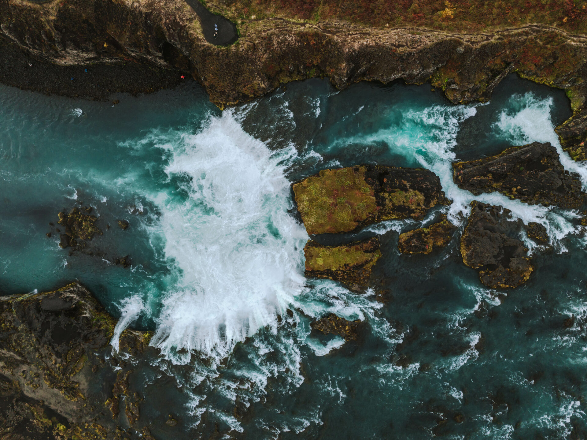 Iceland North Godafoss waterfall 0757