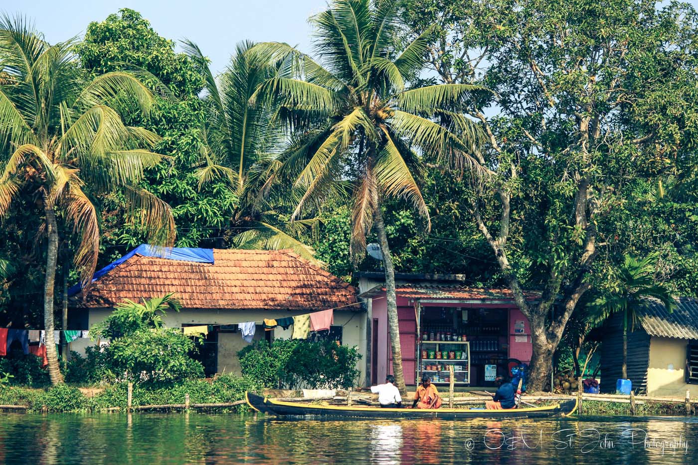 Shop on the shores of Kerala Backwaters. India
