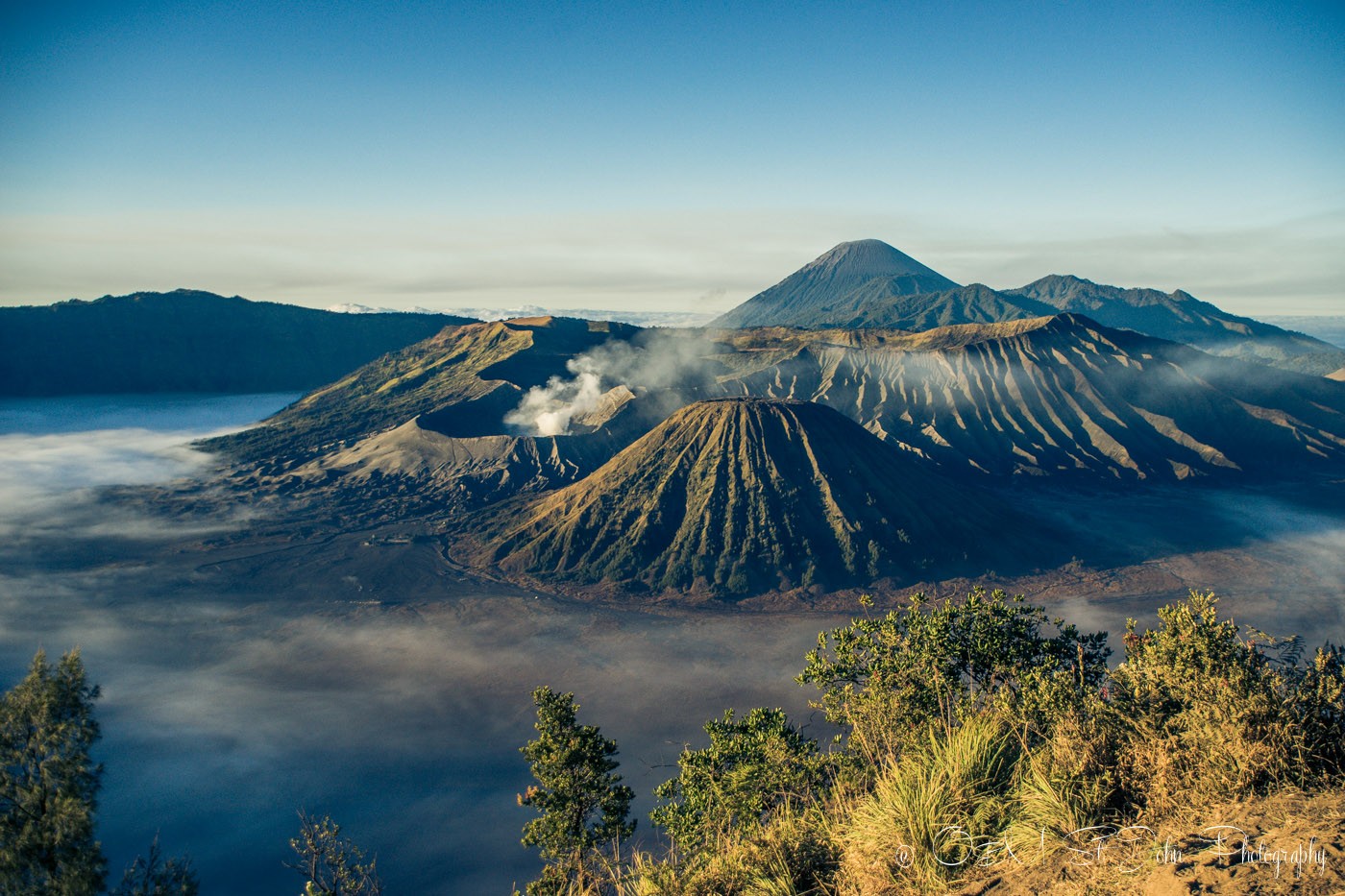 2 Weeks in Indonesia: Max & Oksana at Mt Bromo at sunrise. East Java, Indonesia