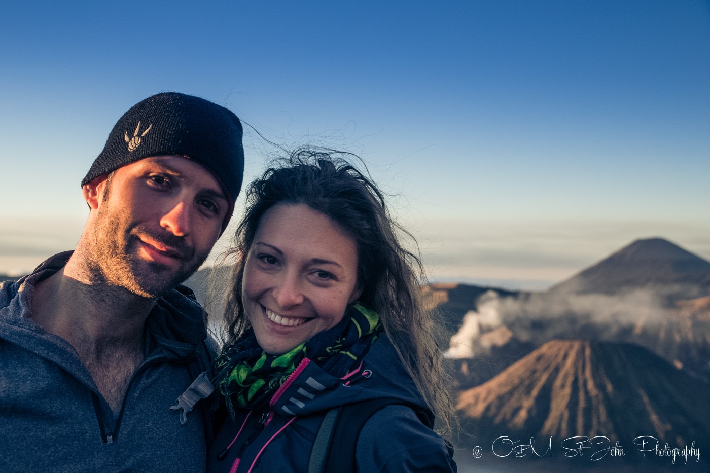 Max & Oksana at Mt Bromo at sunrise. East Java, Indonesia