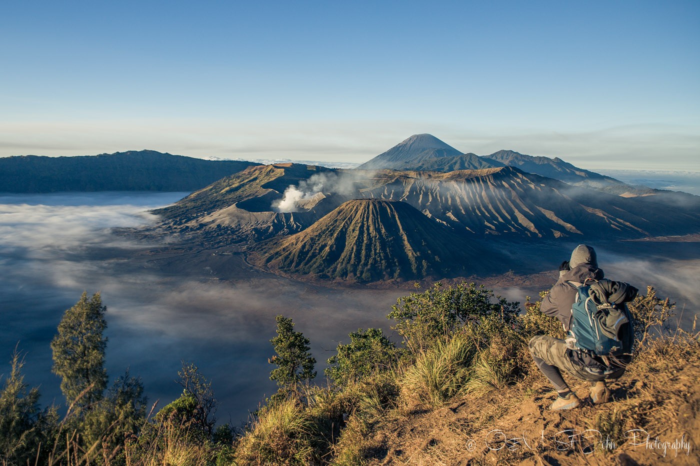 Max taking a photo of Mt Bromo. Indonesia