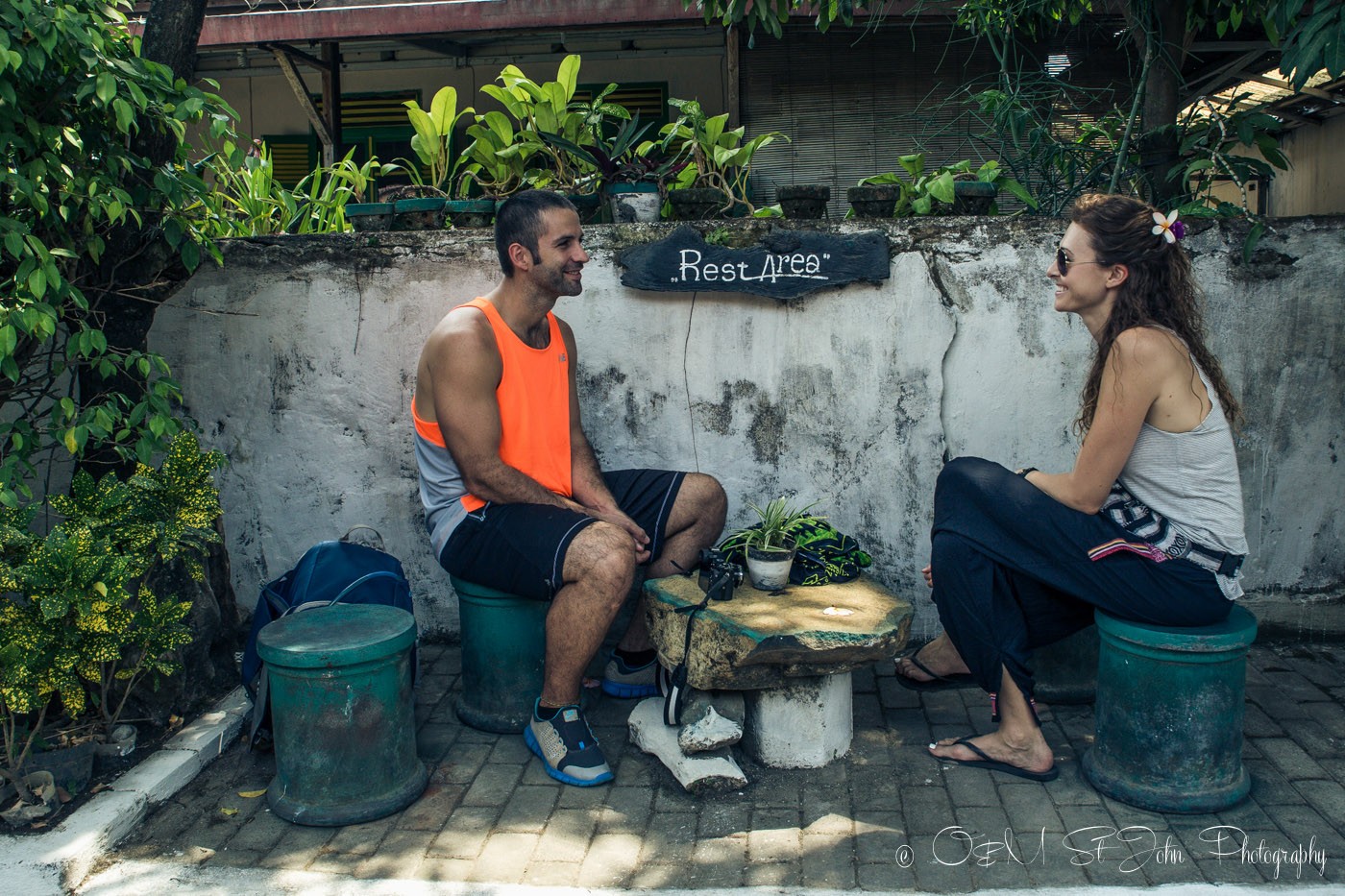 Taking a break in Yogyakarta. Java. Indonesia