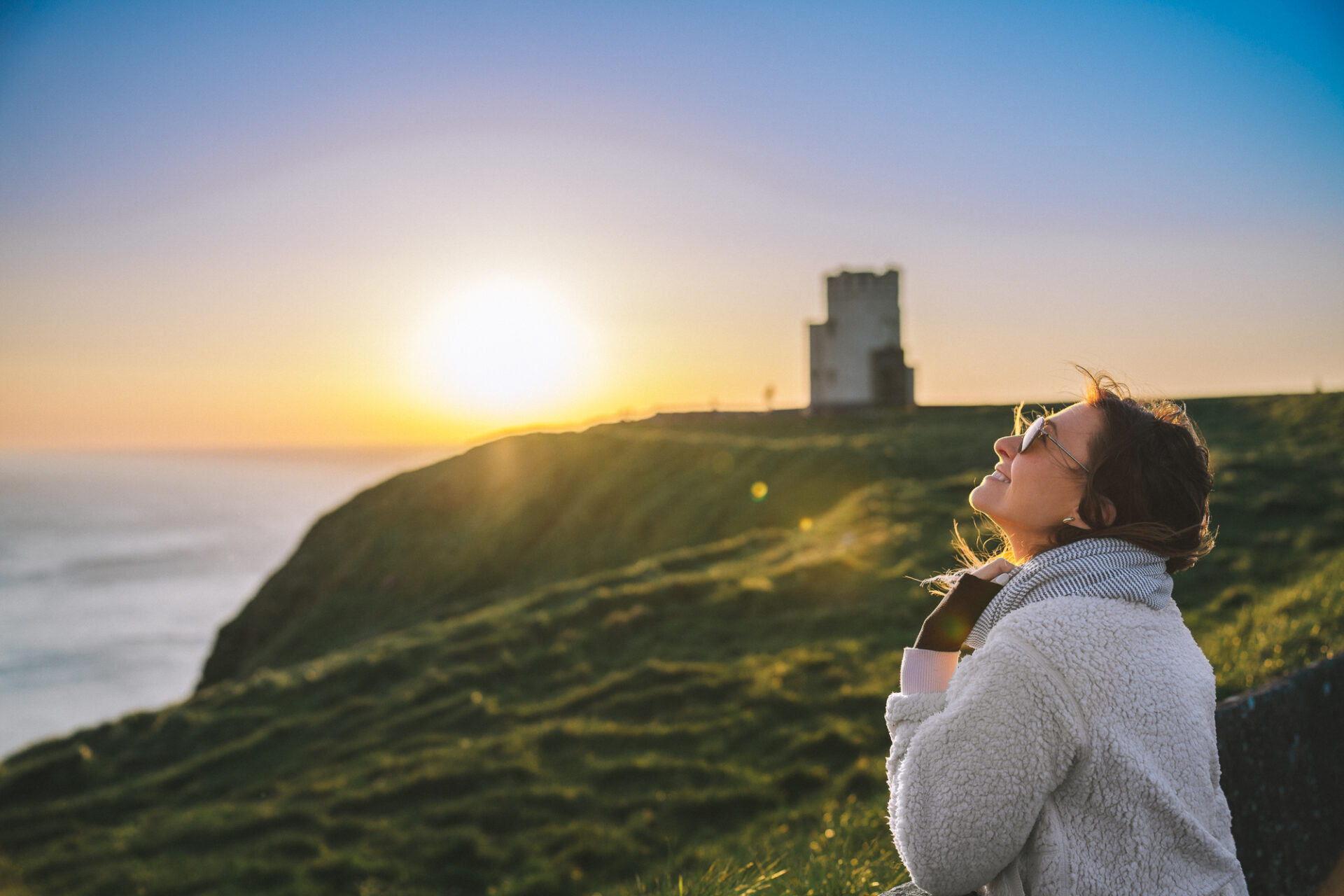 Oksana at the Cliffs of Moher