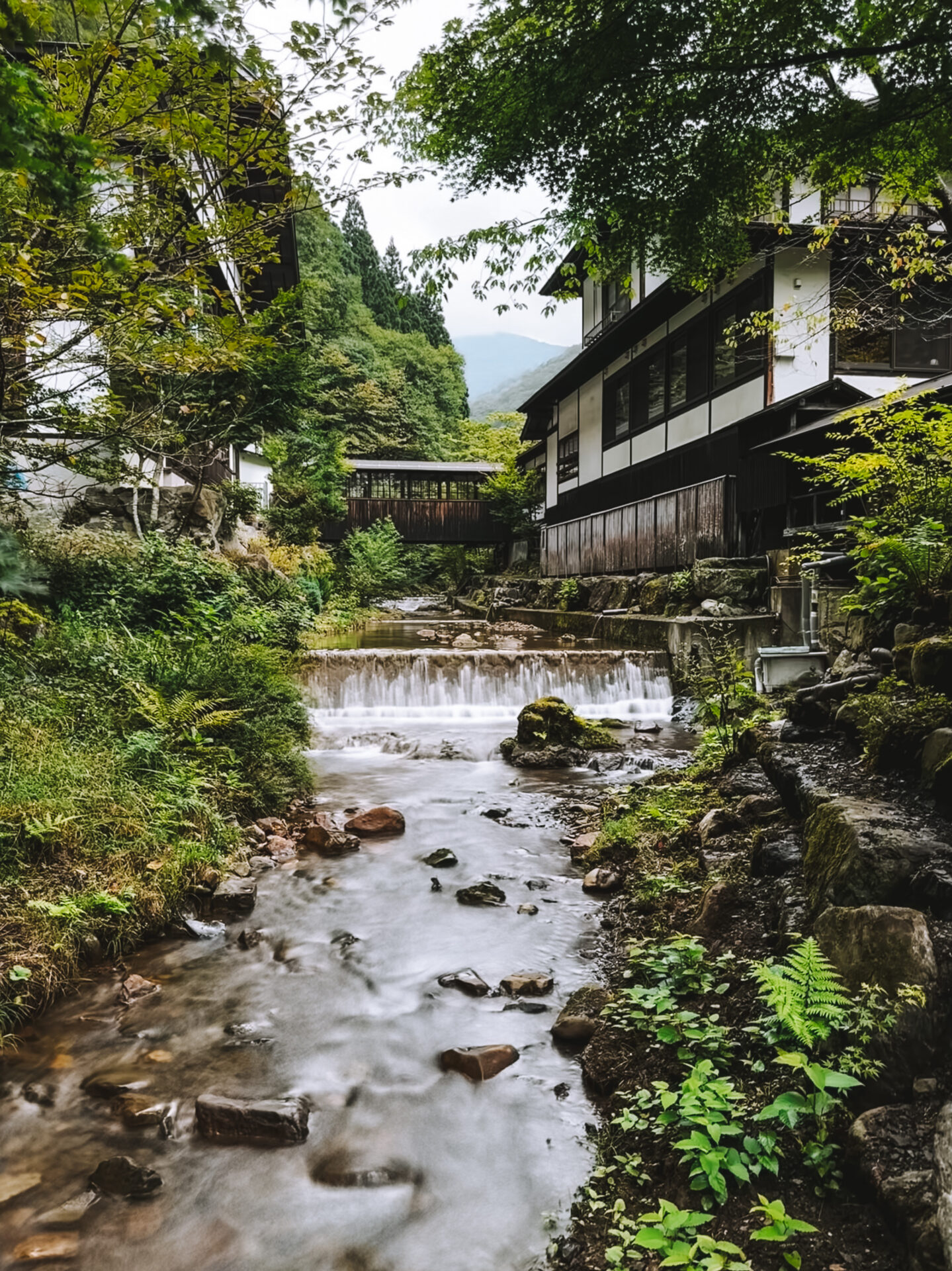 The tranquil waters of Hoshi Onsen Chojukan, gunma onsen