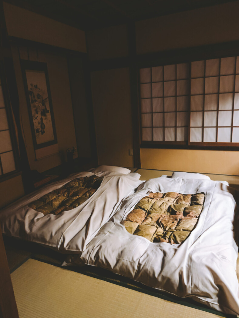 Inside our superior room at Hoshi Onsen Chojukan Ryokan