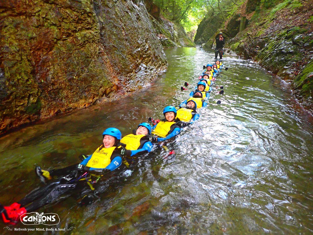 Canyoning in Minakami, Gunma