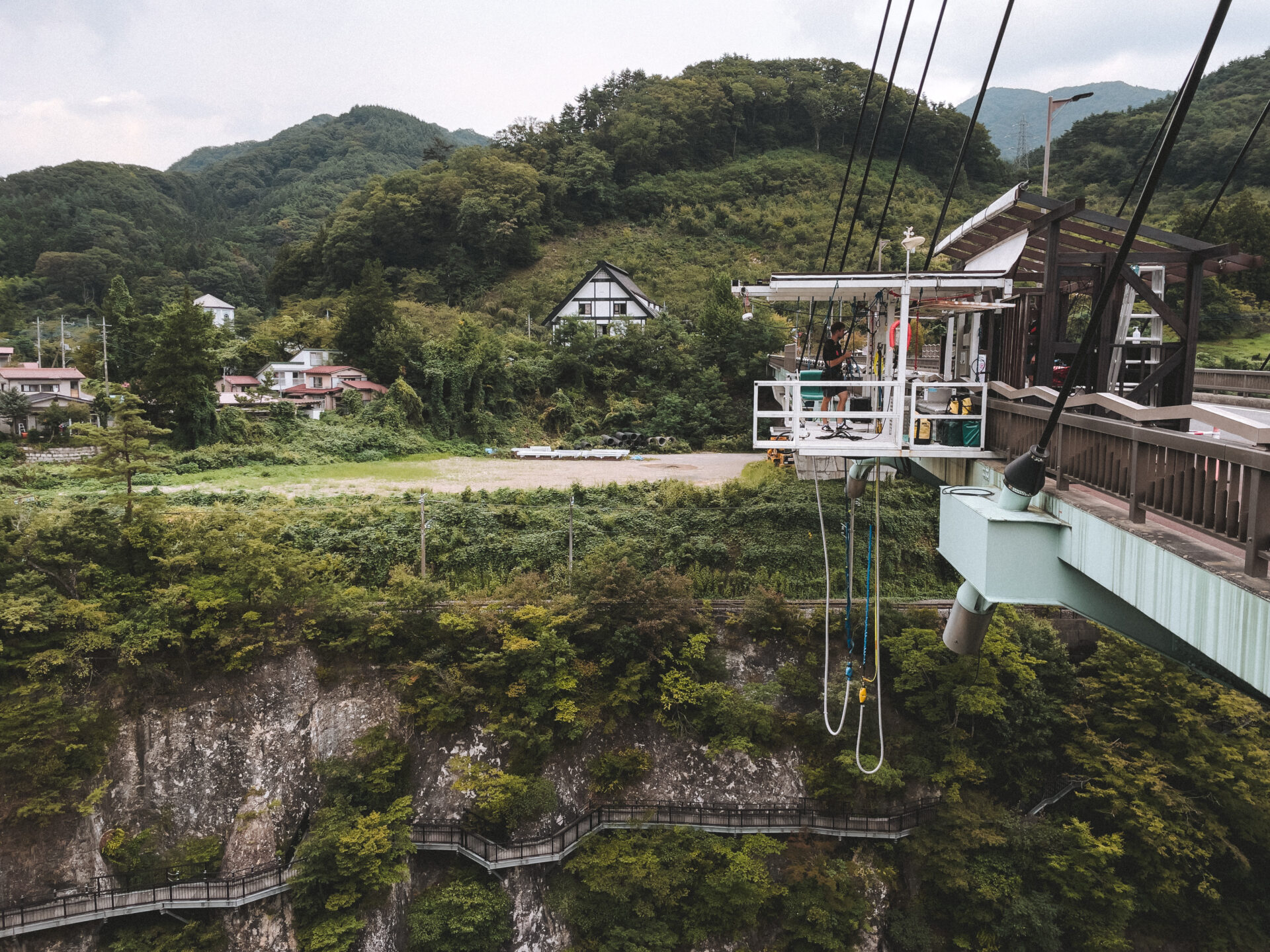 Bungee jumping bridge in Minakami