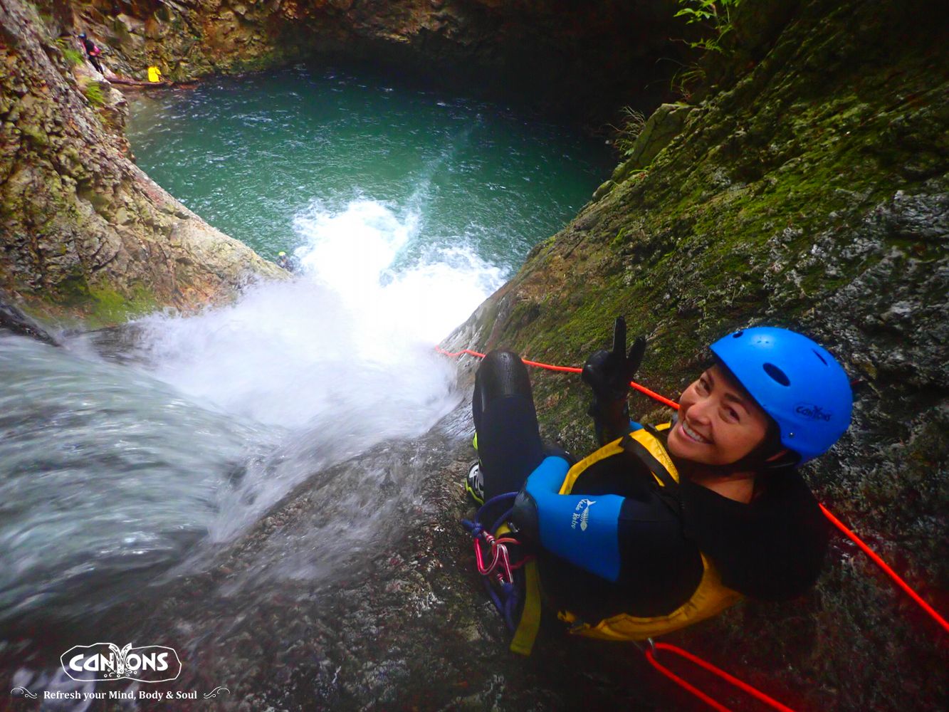 Canyoning in Minakami, Gunma