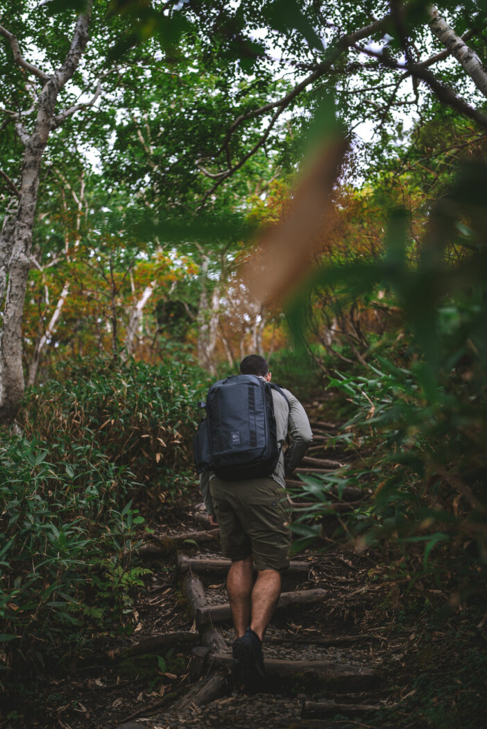 Max hiking at Daisetsuzan National Park