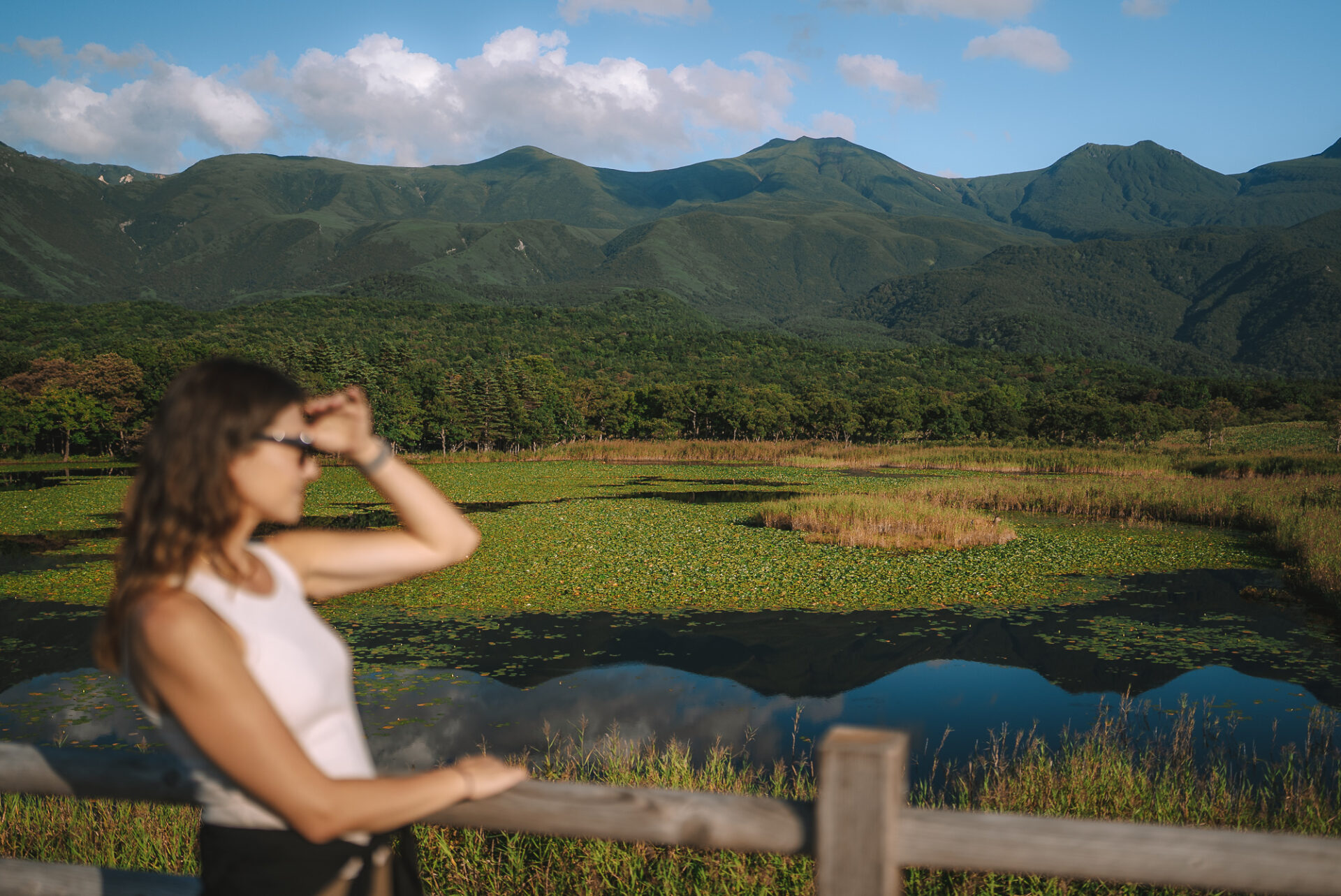 on the trail at Shiretoko Five Lakes, 7 day hokkaido itinerary