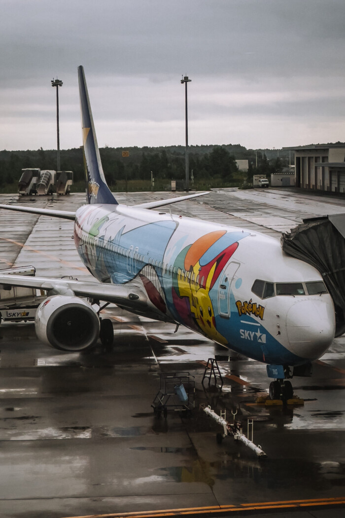 Pokemon-themed airplane