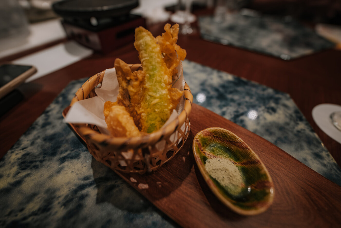 Food served at Ayu-no-Sato Ryokan