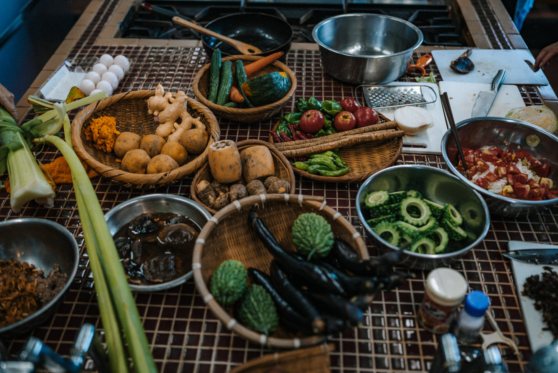 In the kitchen with Sechan. Kuma Valley, Kumamoto, Kyushu