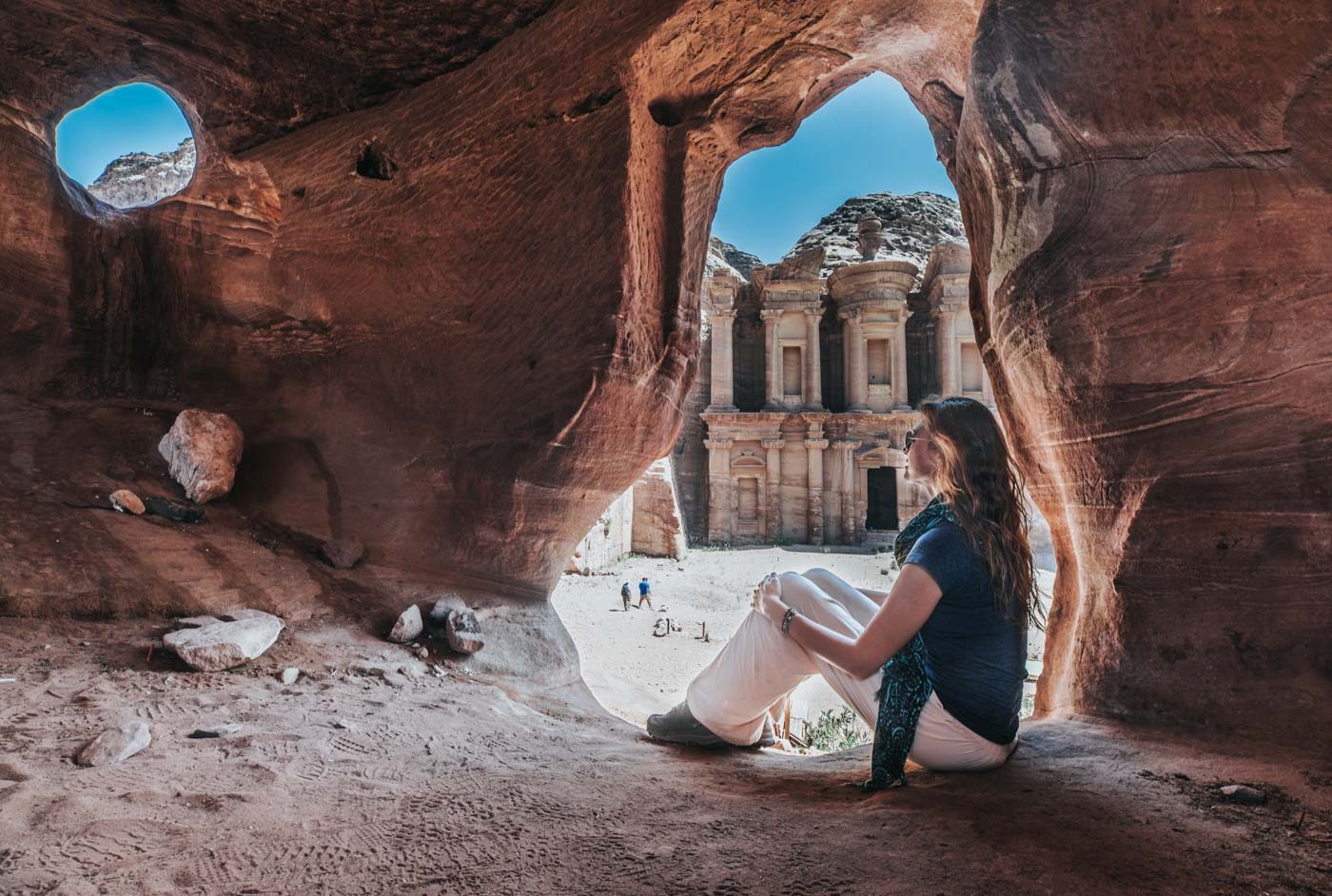 Overlooking the Monastery in Petra, Jordan