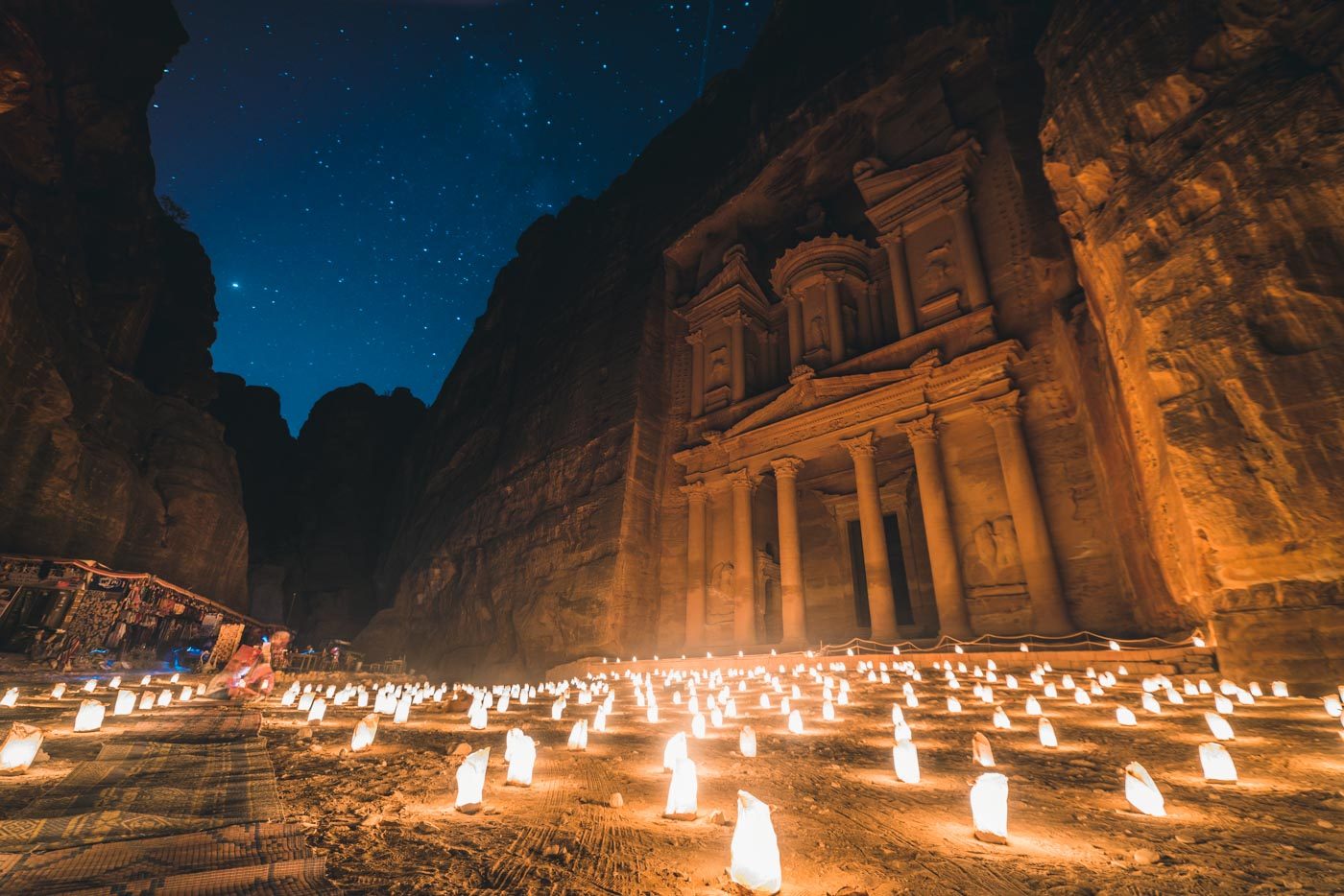 Petra by night