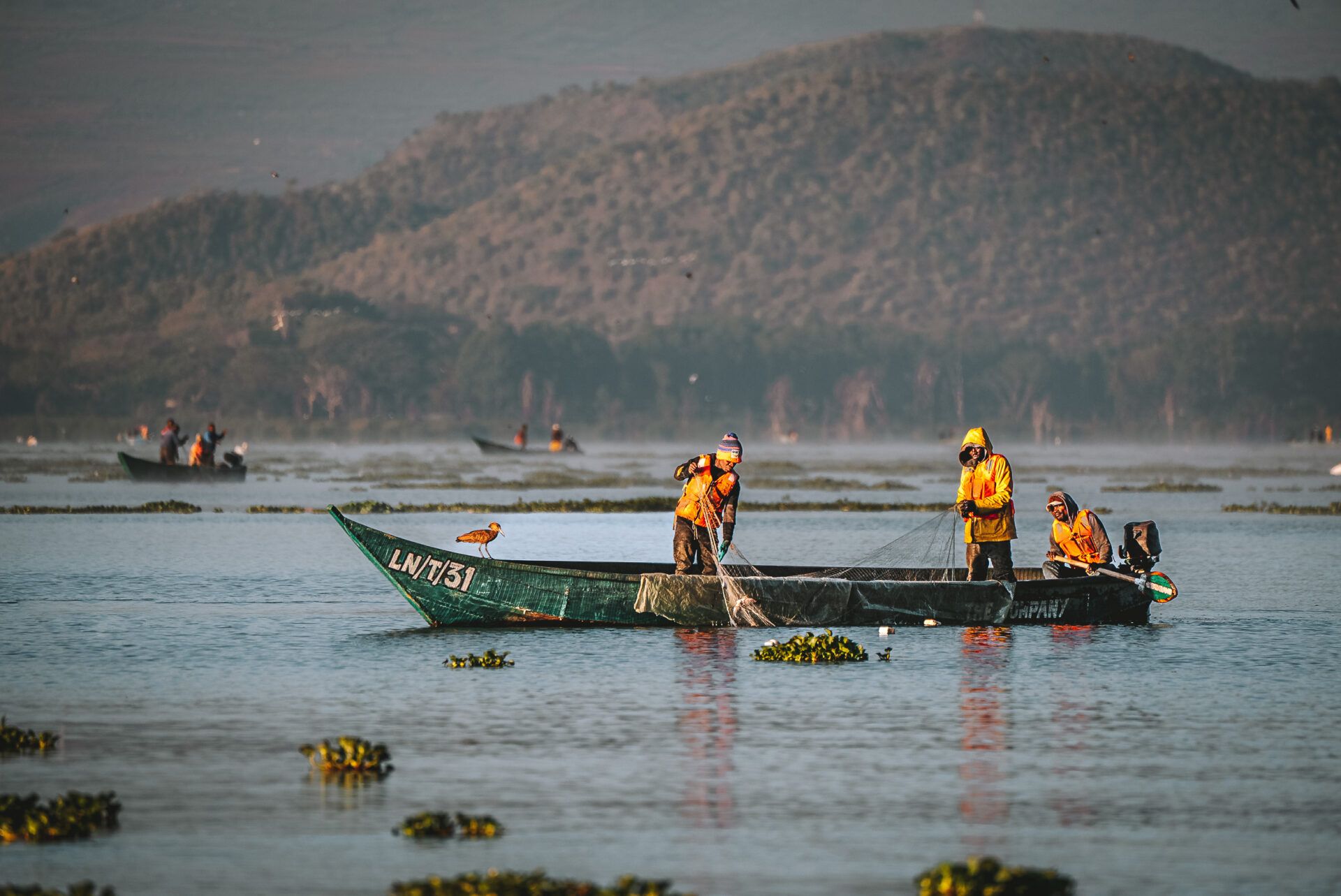 Fishermen at sunrise on Lake Naivasha, things to do in kenya