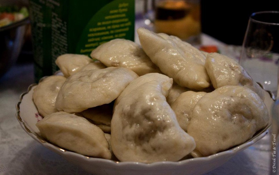 Perogies in Kiev, Ukraine