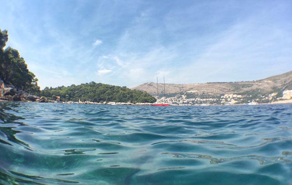 Swimming on Lokrum Island