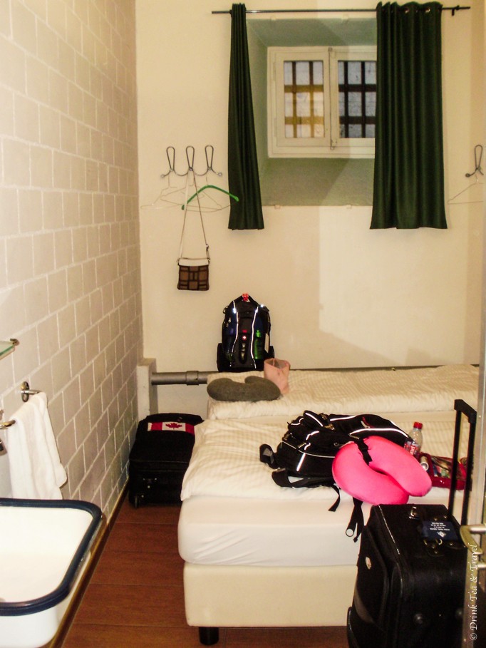 Inside the prison cell aka our hotel room in Lucerne, Switzerland