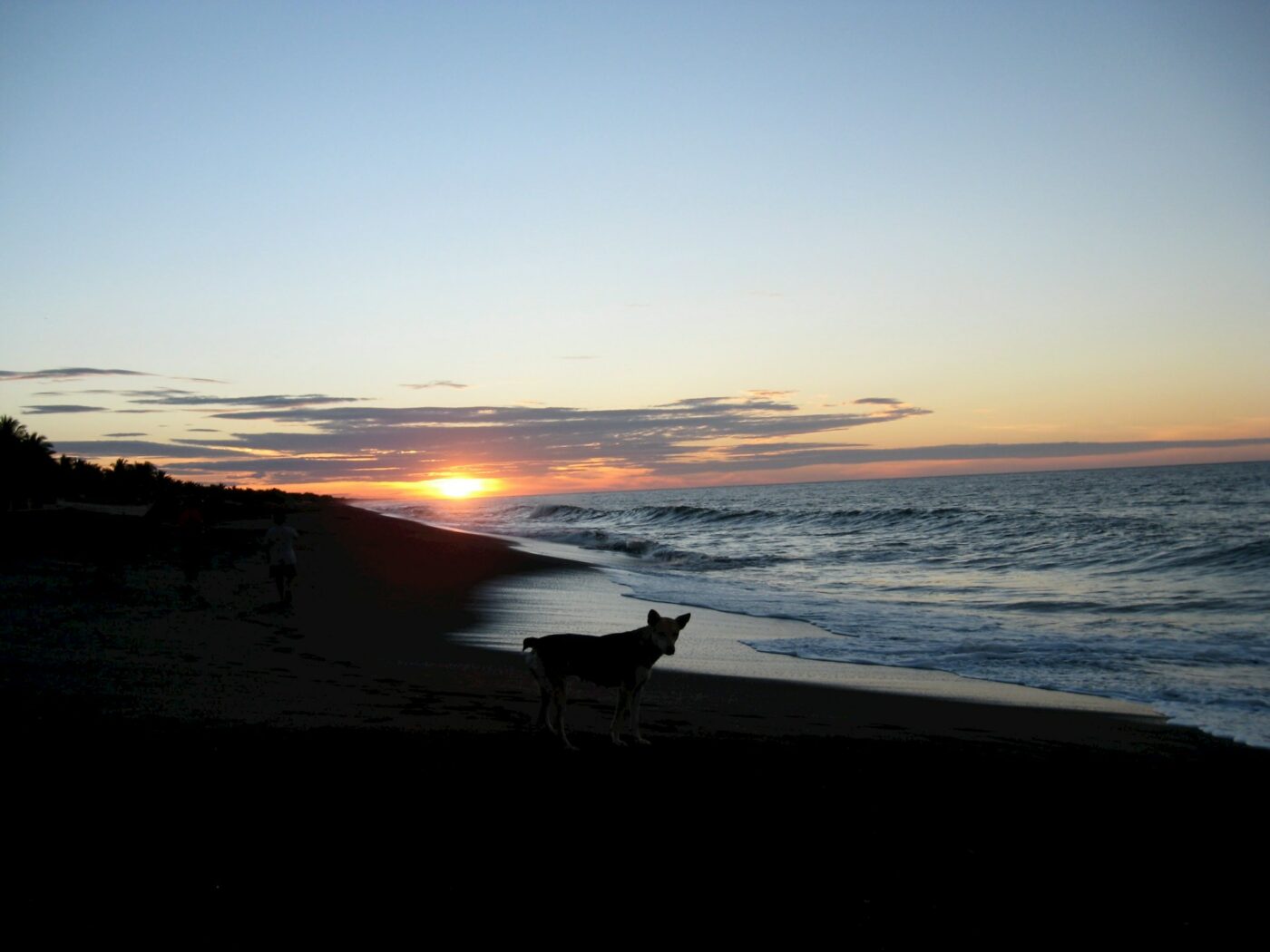 Sunrise at the beach in Monterrico, Santa Rosa, Guatemala.