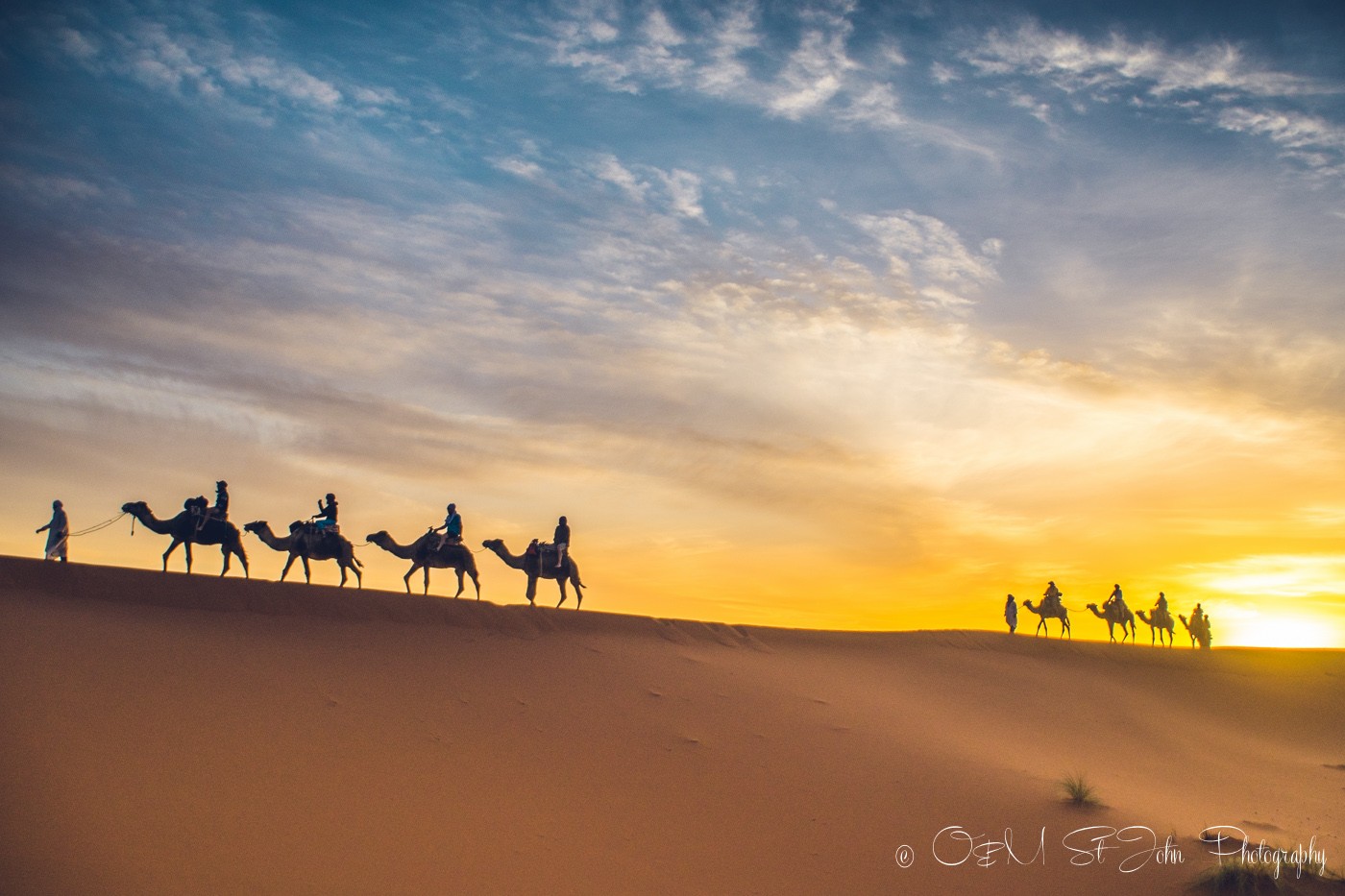 Sunrise ride back to the hotel from Erg Chebbi, Sahara Desert. Morocco