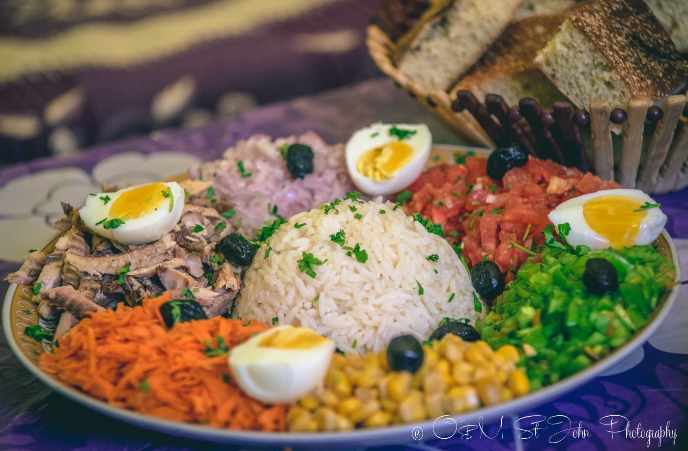 Moroccan food: mixed salad