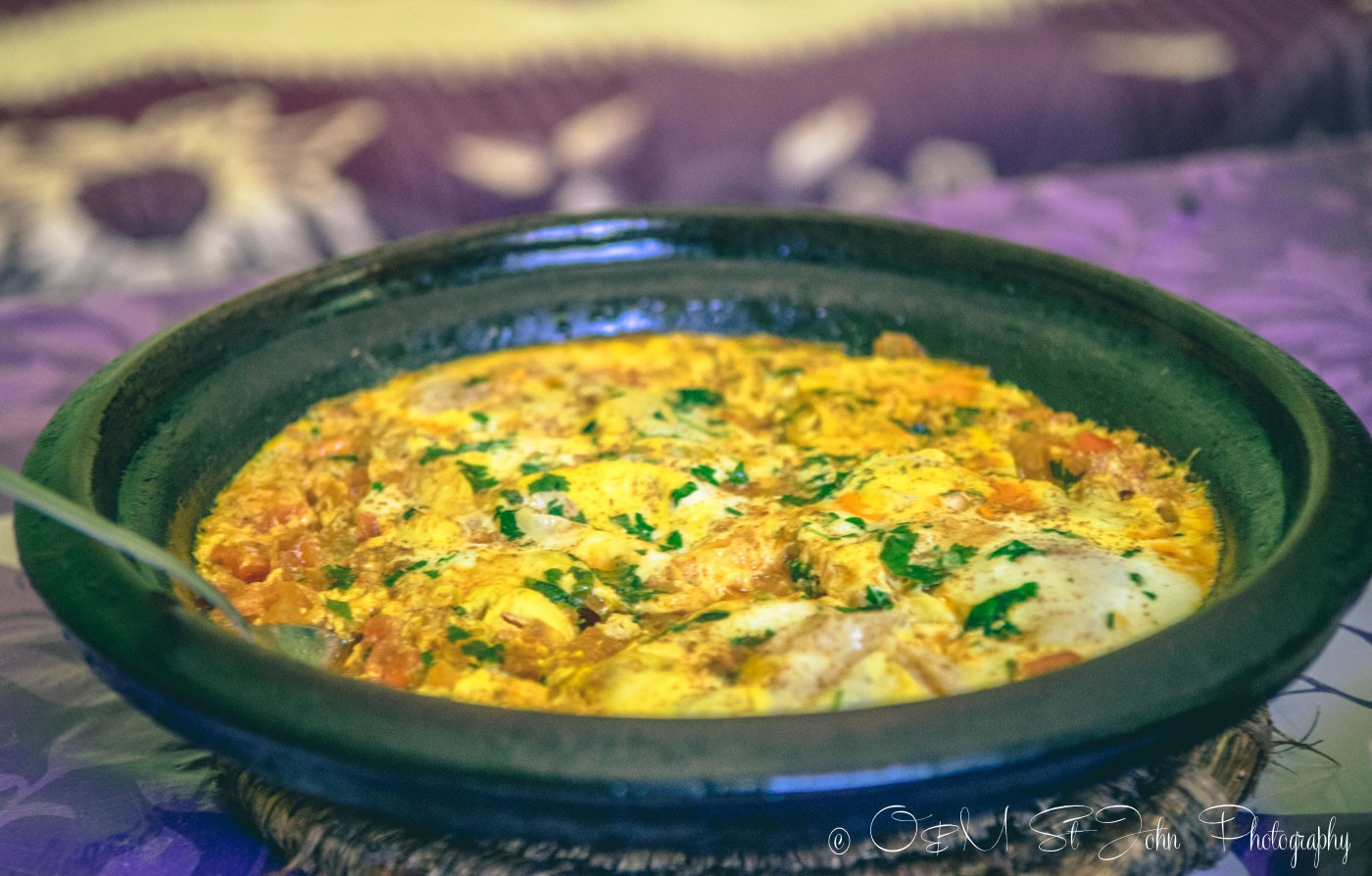 Moroccan food: Egg beef kefta. Morocco