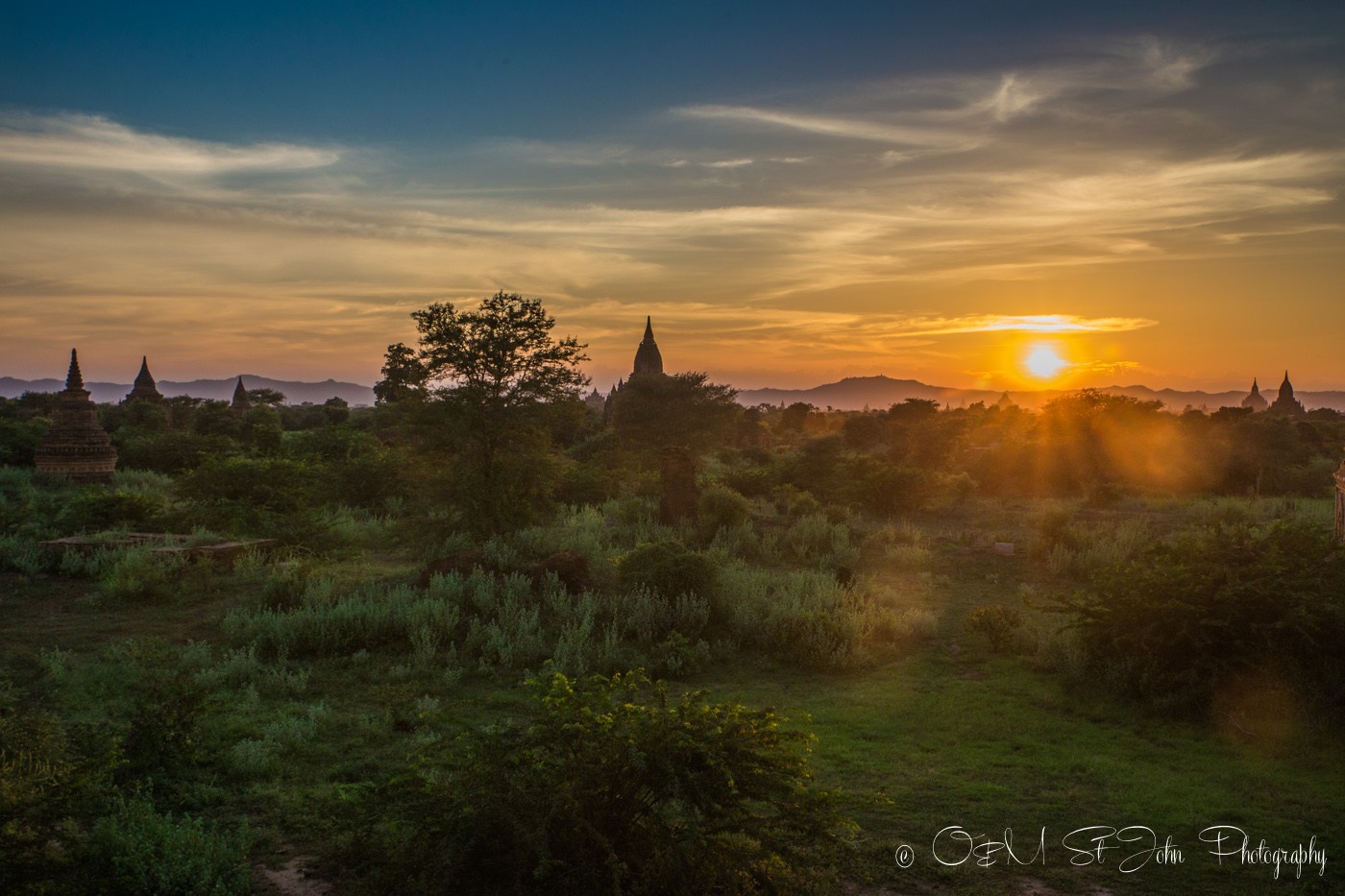 Sunrise in Bagan. Myanmar