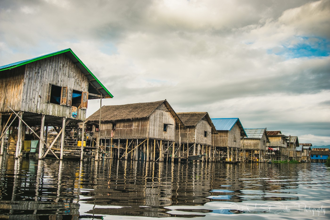 Foating village on Inle Lake, Myanmar