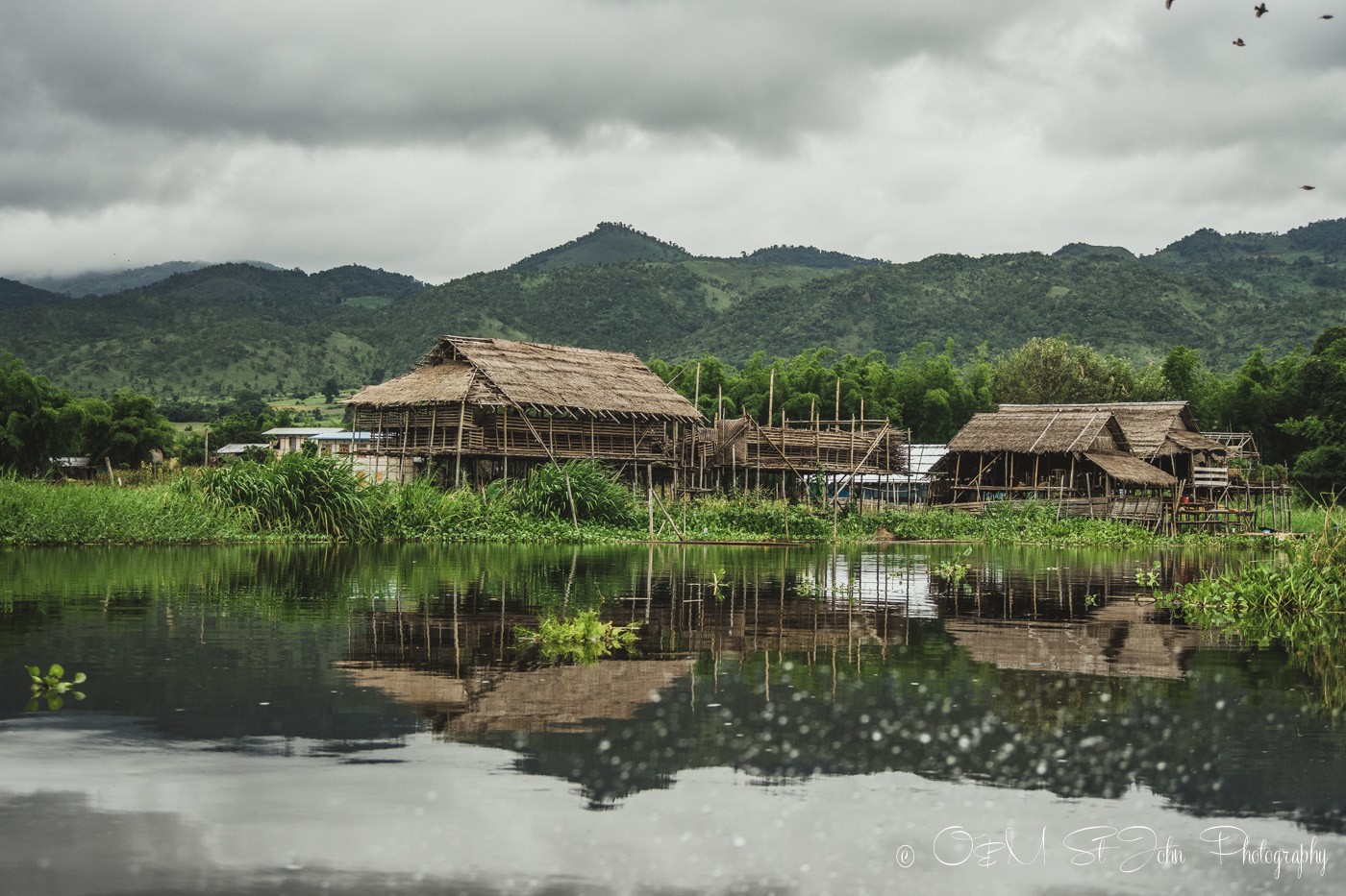 Foating village on Inle Lake, Myanmar