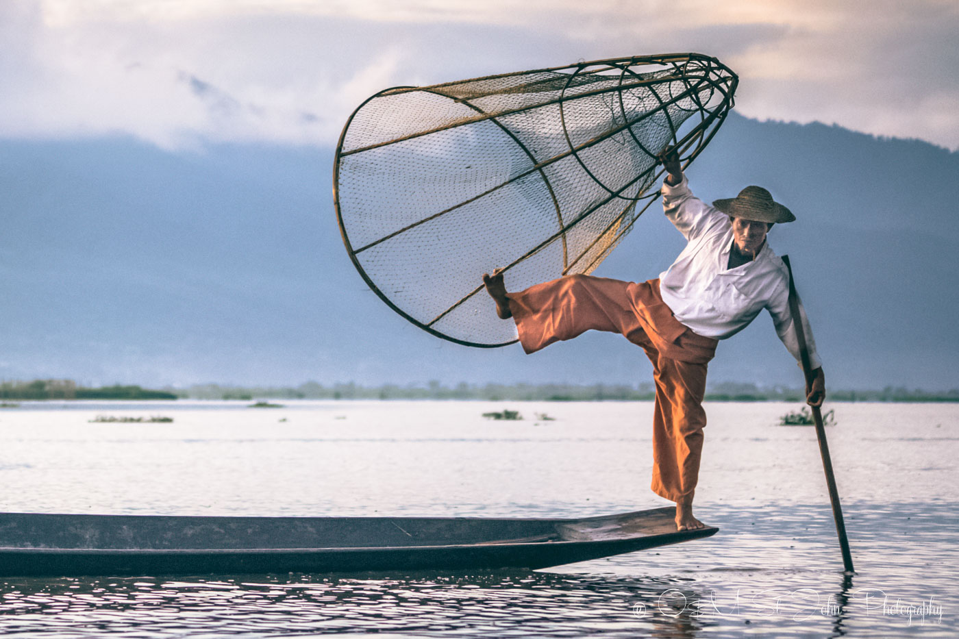 Fisheman on Inle Lake. Myanmar