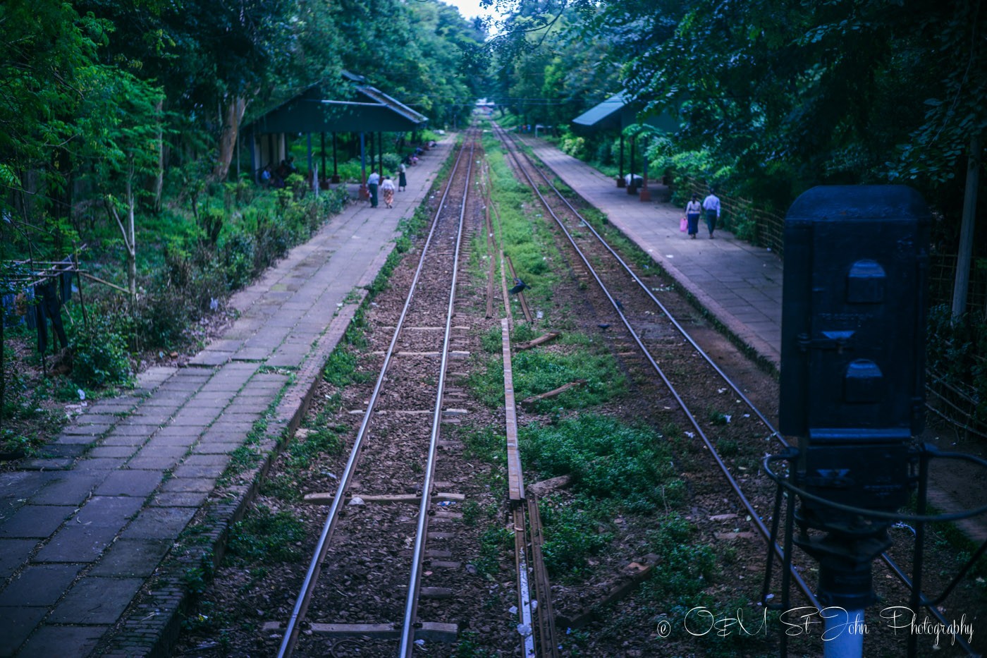 3 days in Yangon: Train tracks run across Yangon. Myanmar