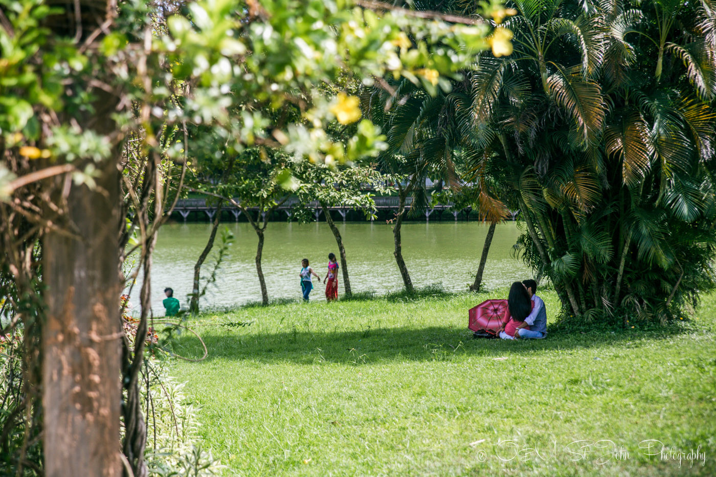 Kandawgyi Park, Yangon. Myanmar