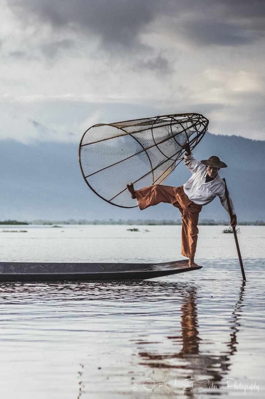 Fisheman on Inle Lake. Myanmar