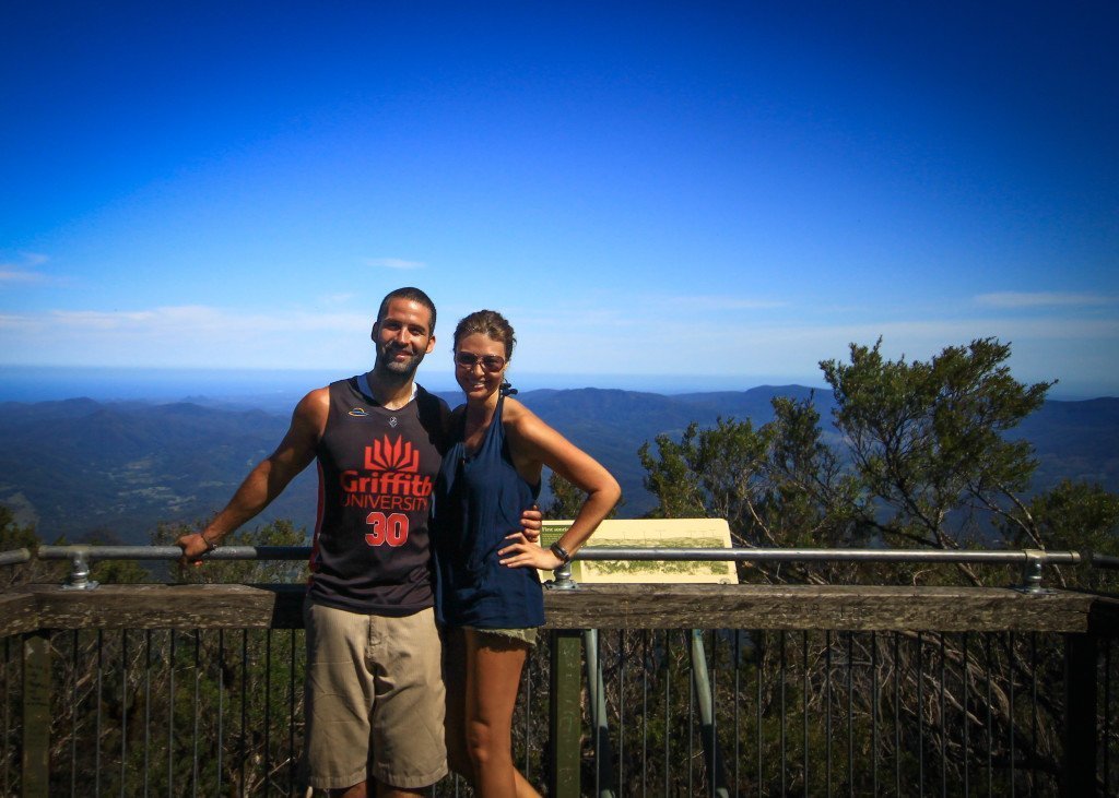 Max and I at the top of Mt Warning in January 2014