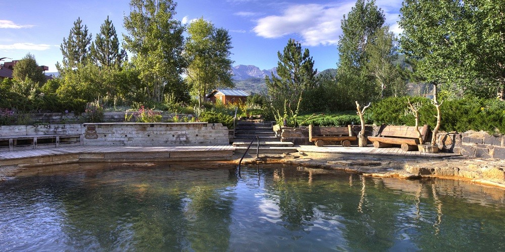 One of the hot springs pool at the Orvis Hot Springs/ Photo via Orvis Hot Springs