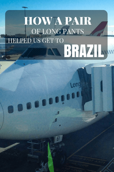 One couple's crazy adventure on the way to Brazil World Cup. A story of a missed flight, travel insurance, and long pants.