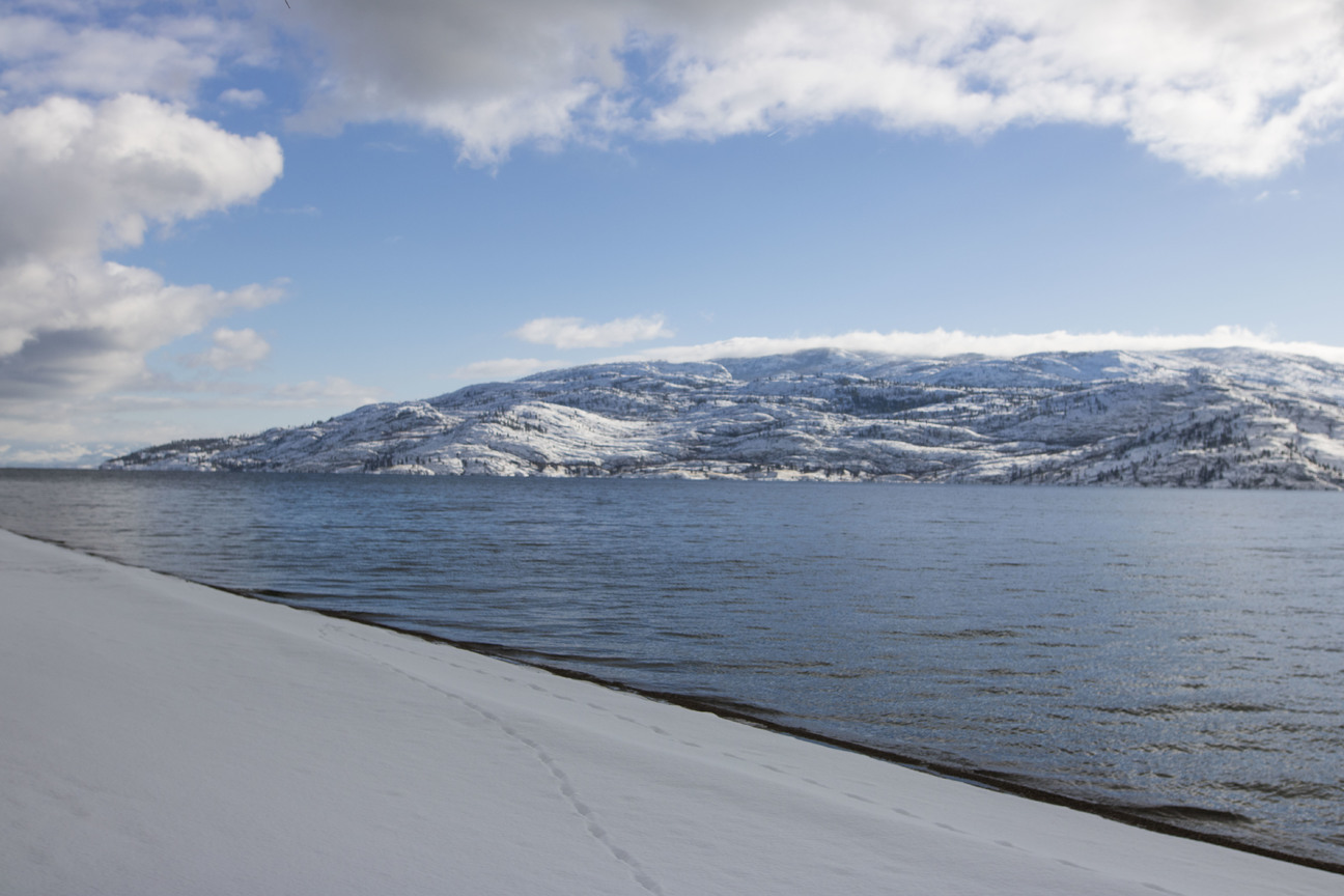 Peachland Winter Beach Kelowna