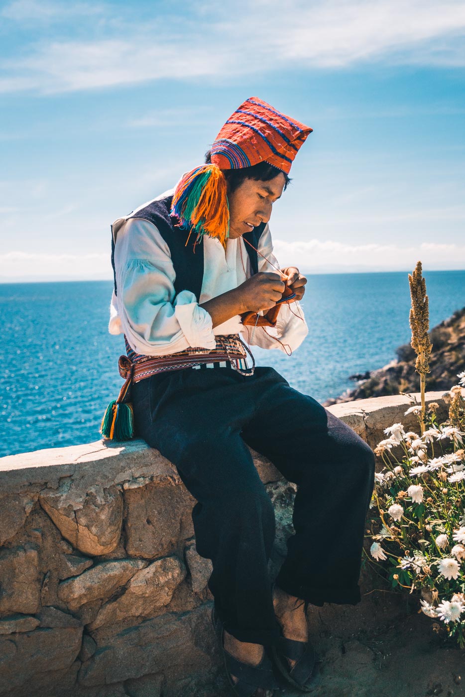 Peru Lake Titicaca Taquile local 5301