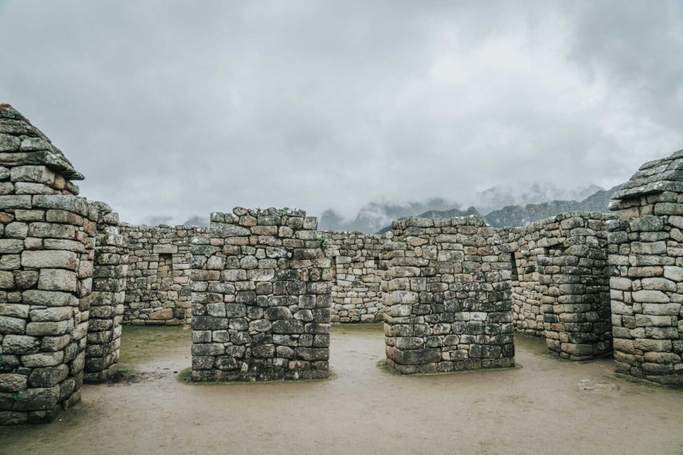 Arriving after taking the train to Machu Picchu