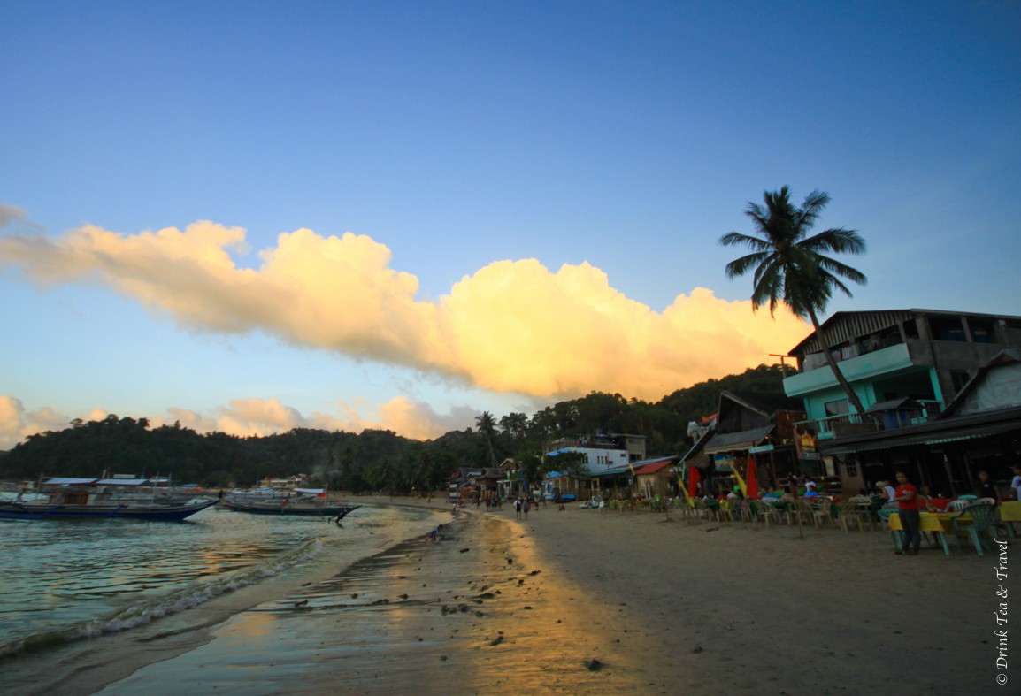 El Nido, Palawan. Where your dinner won't cost you more than $3-5 and your hard saved dollars can last you for a while.