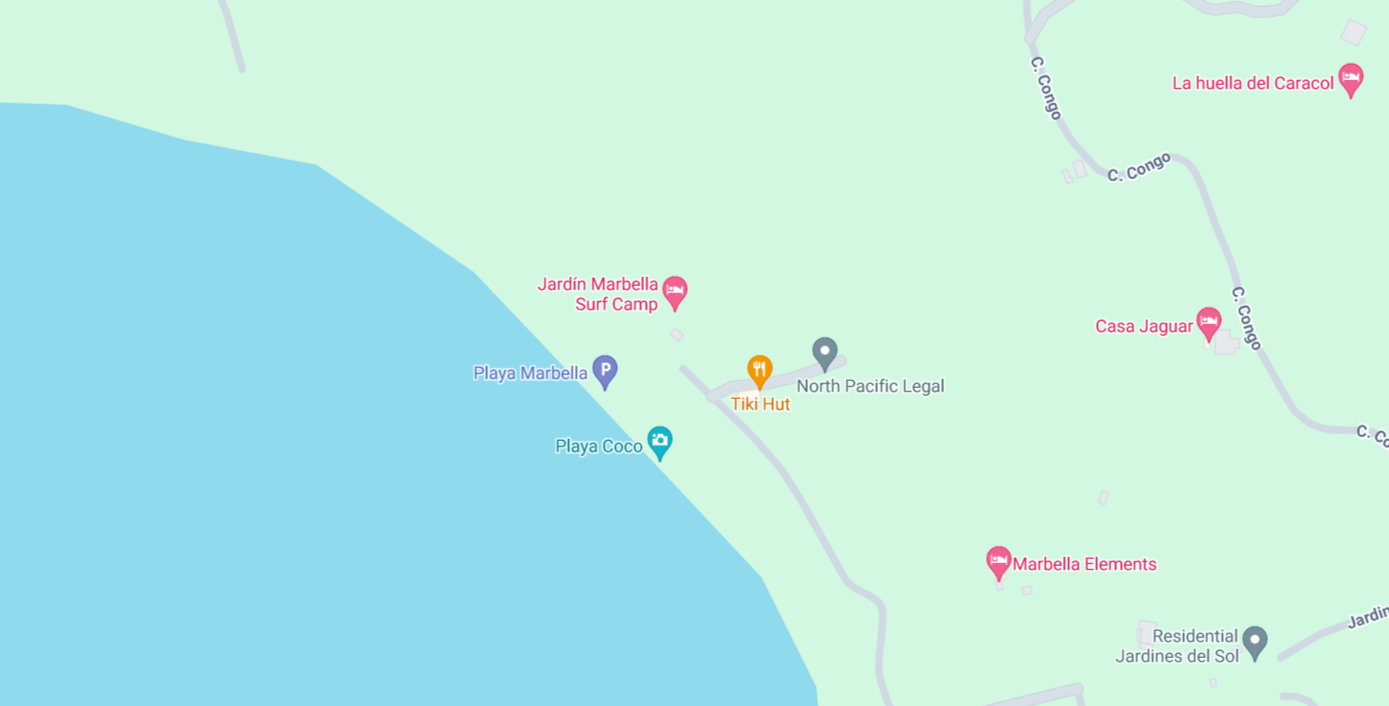 Playa Marbella Map