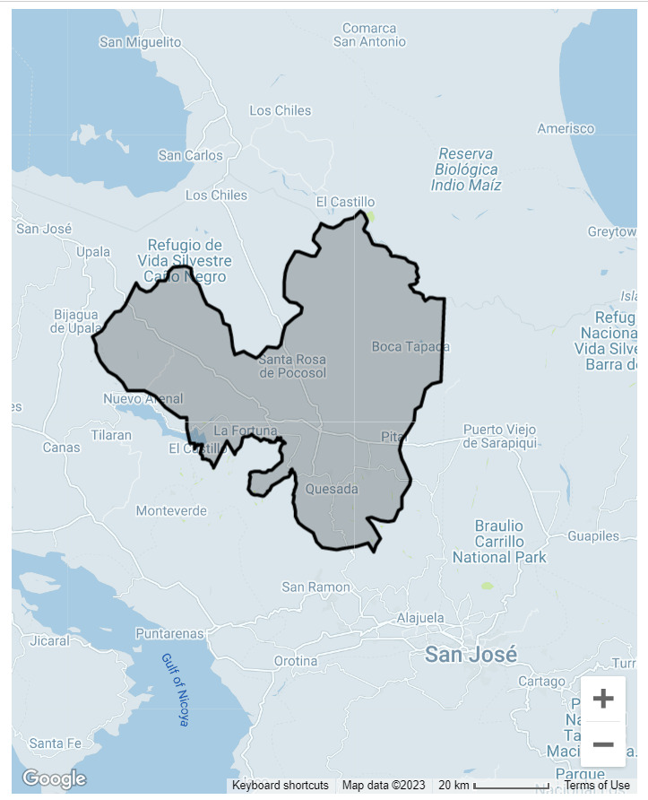 San Carlos Uber Map