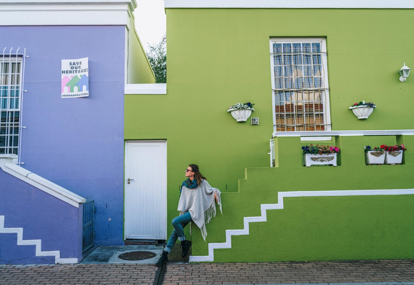 Colourful buildings in Bo-Kaap, Cape Town