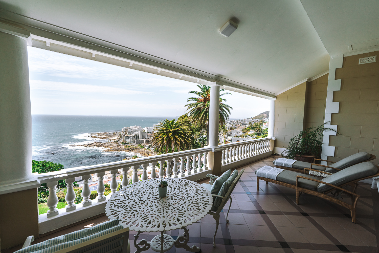 Terrace in the Deluxe House Room at Ellerman House