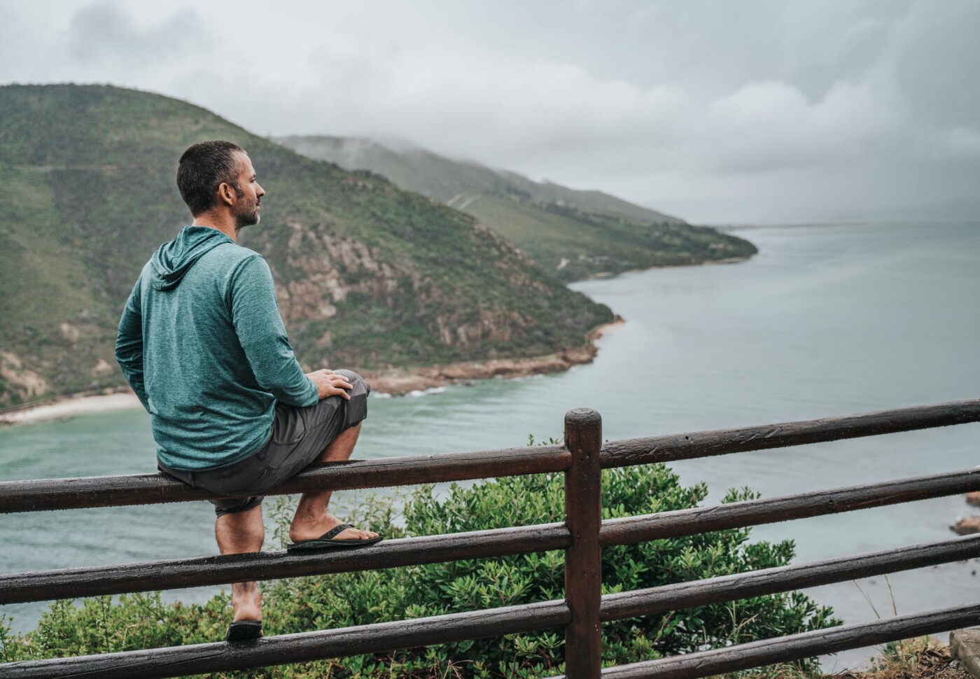 Overlooking Knysna Bay from Knysna Heads