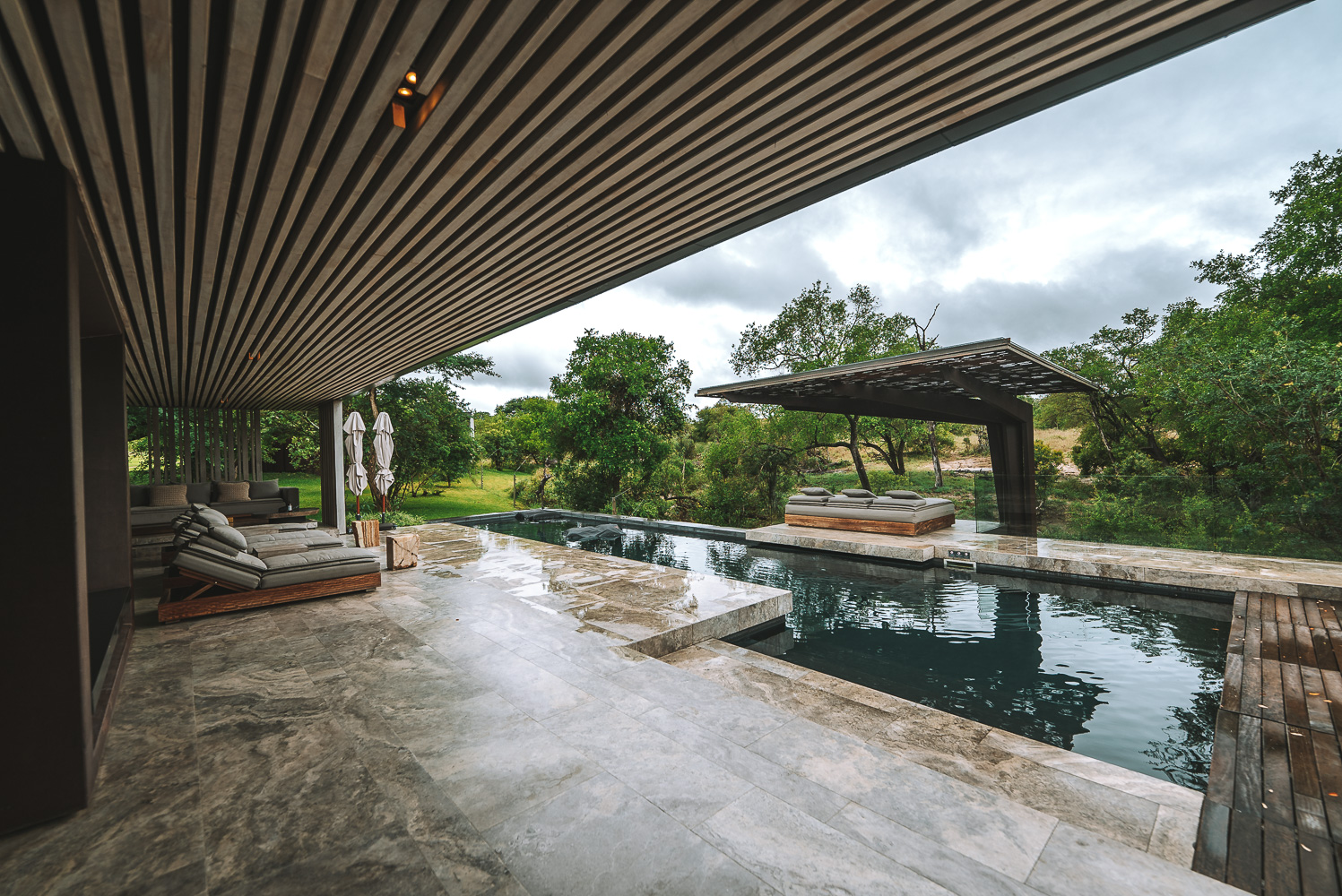 Pool side at Cheetah Plains, safari lodges in South Africa