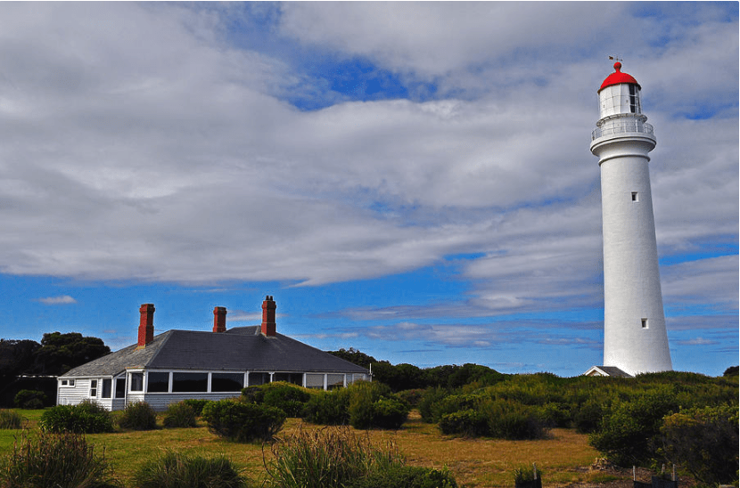 Split Point Lighthouse is a lighthouse located in Aireys Inlet, a small town on the Great Ocean Road, Victoria, Australia.