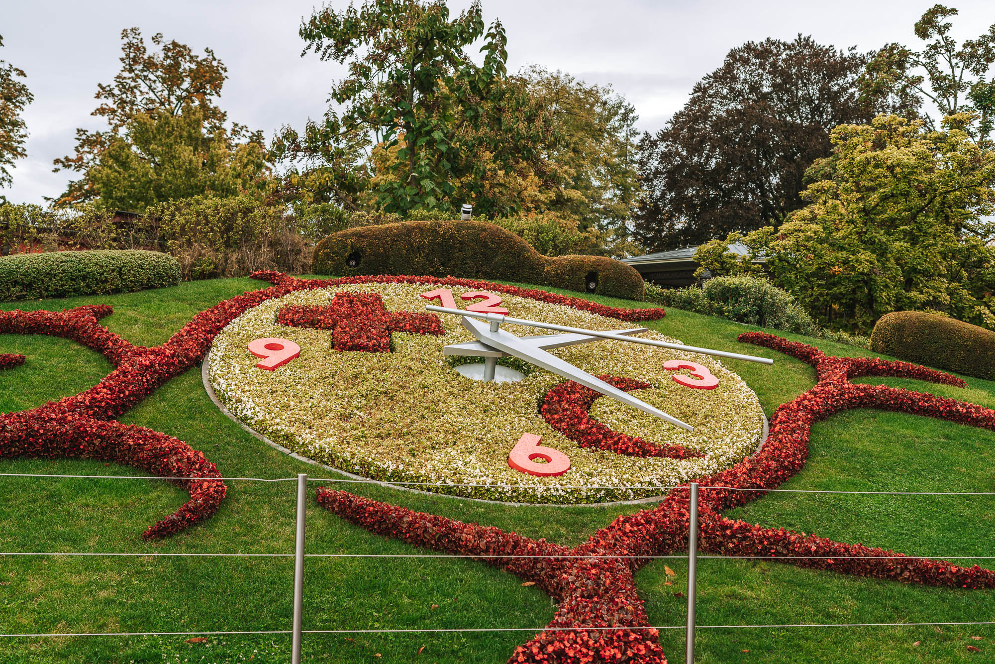 flower clock geneva